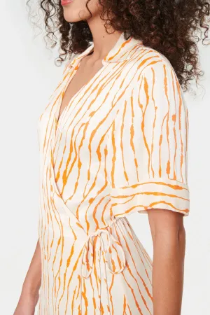 Saint Tropez UllaSZ Dress - Orange Animal Print