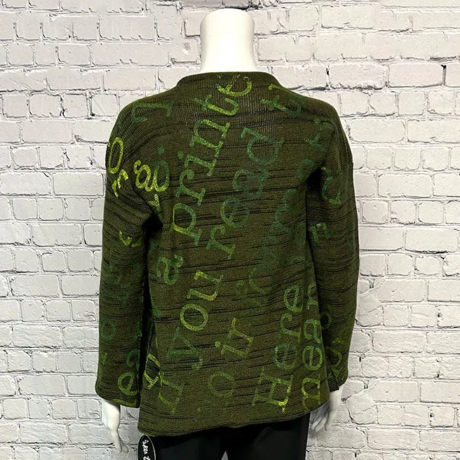 SALE! Mia Top in Army-Type by Paper Temples