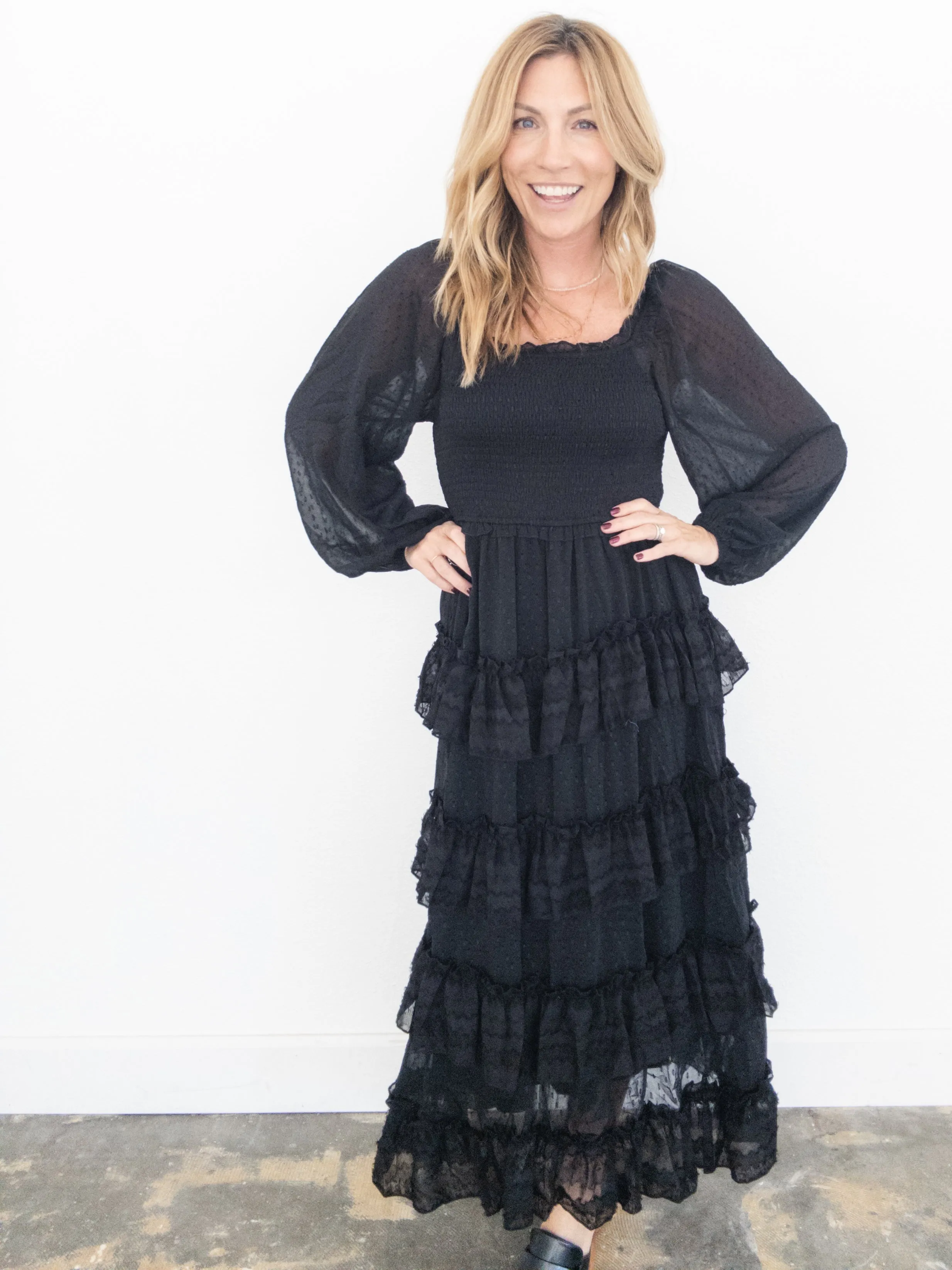 Salem Smocked Midi Dress