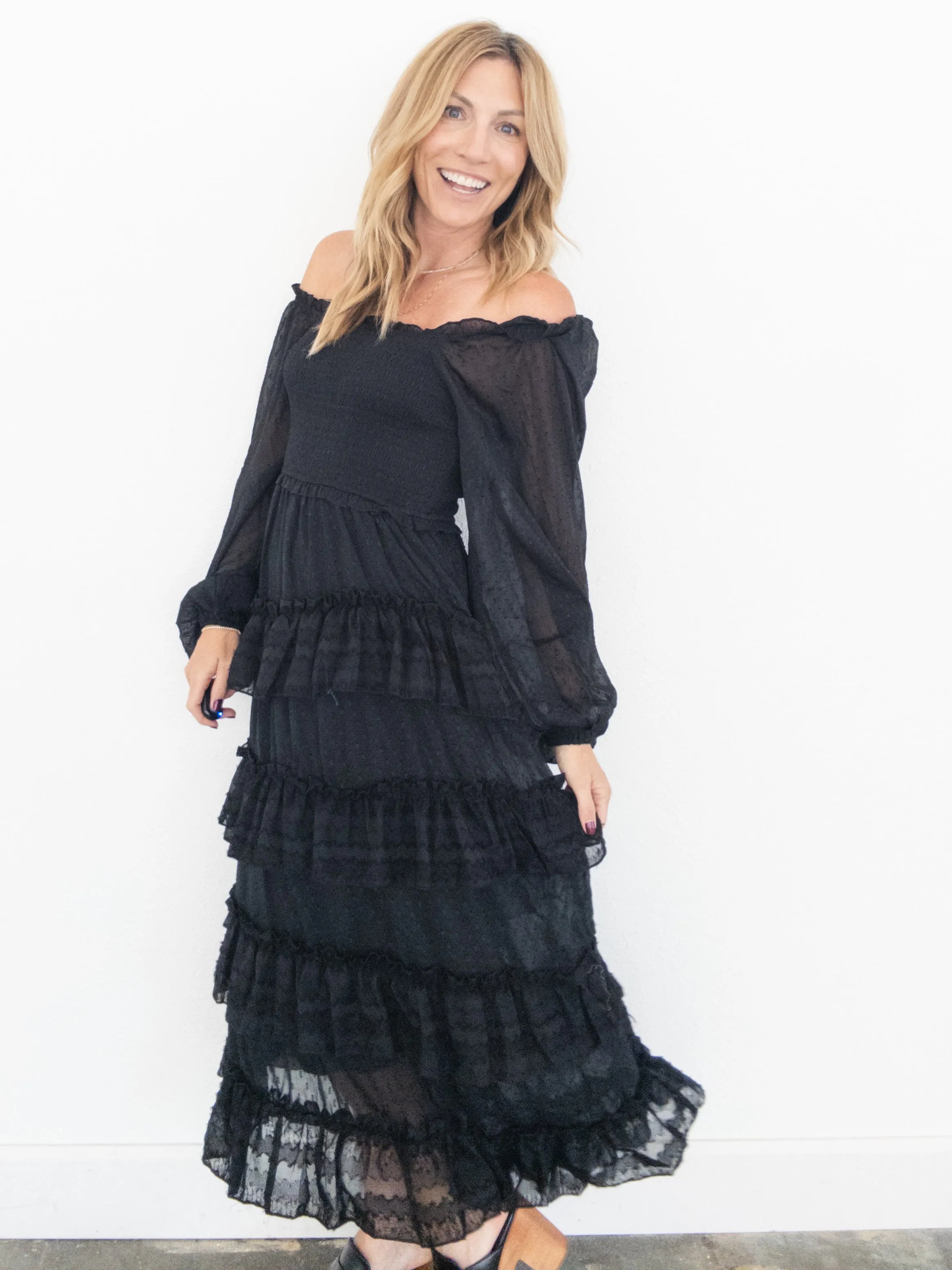 Salem Smocked Midi Dress