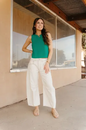 Sand Castle Cream Barrel Leg Jeans PH12611