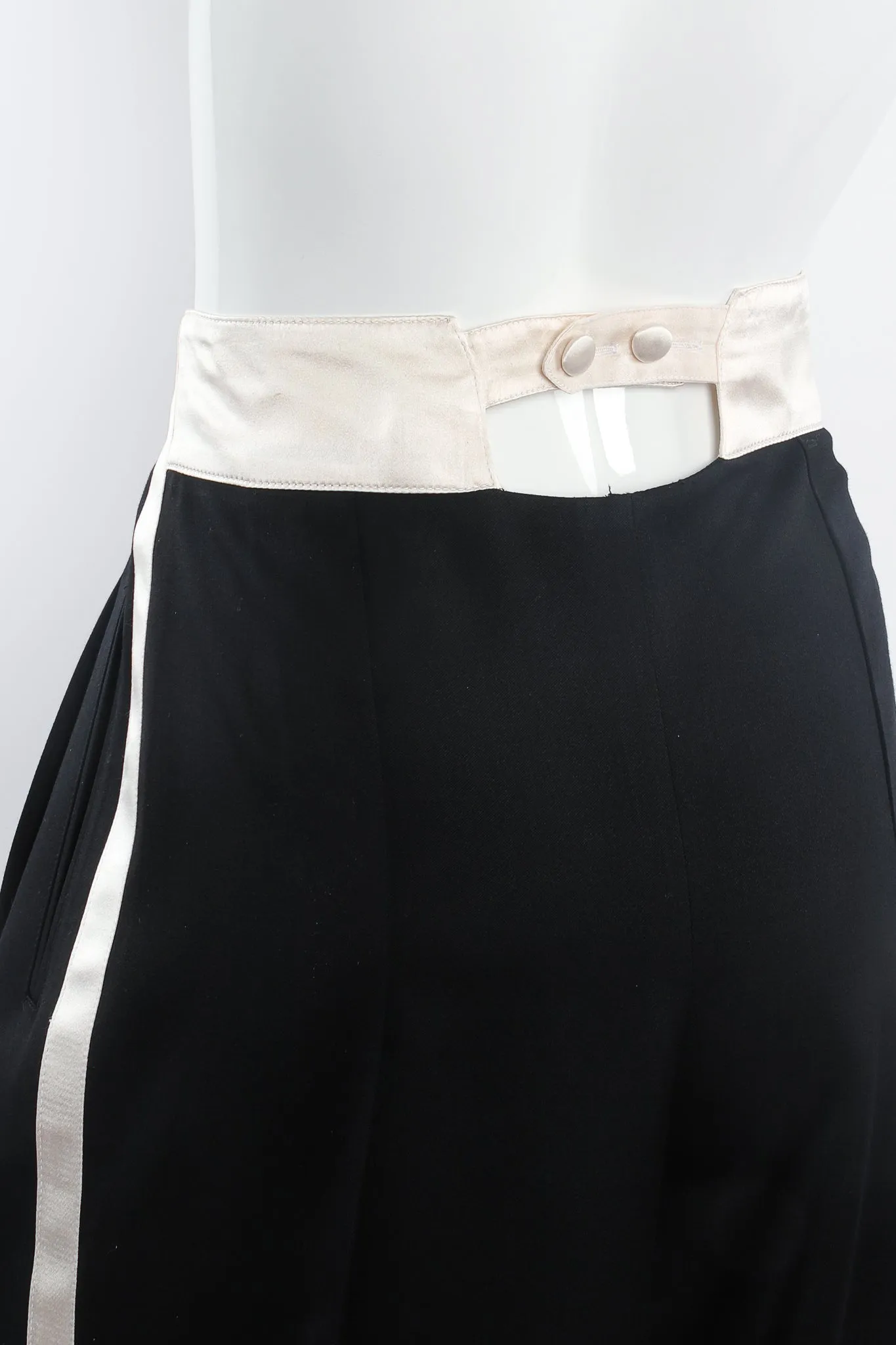 Satin Trim Tuxedo Jacket & Pant Suit