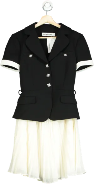 Self-Portrait Black Mini Dress UK 8