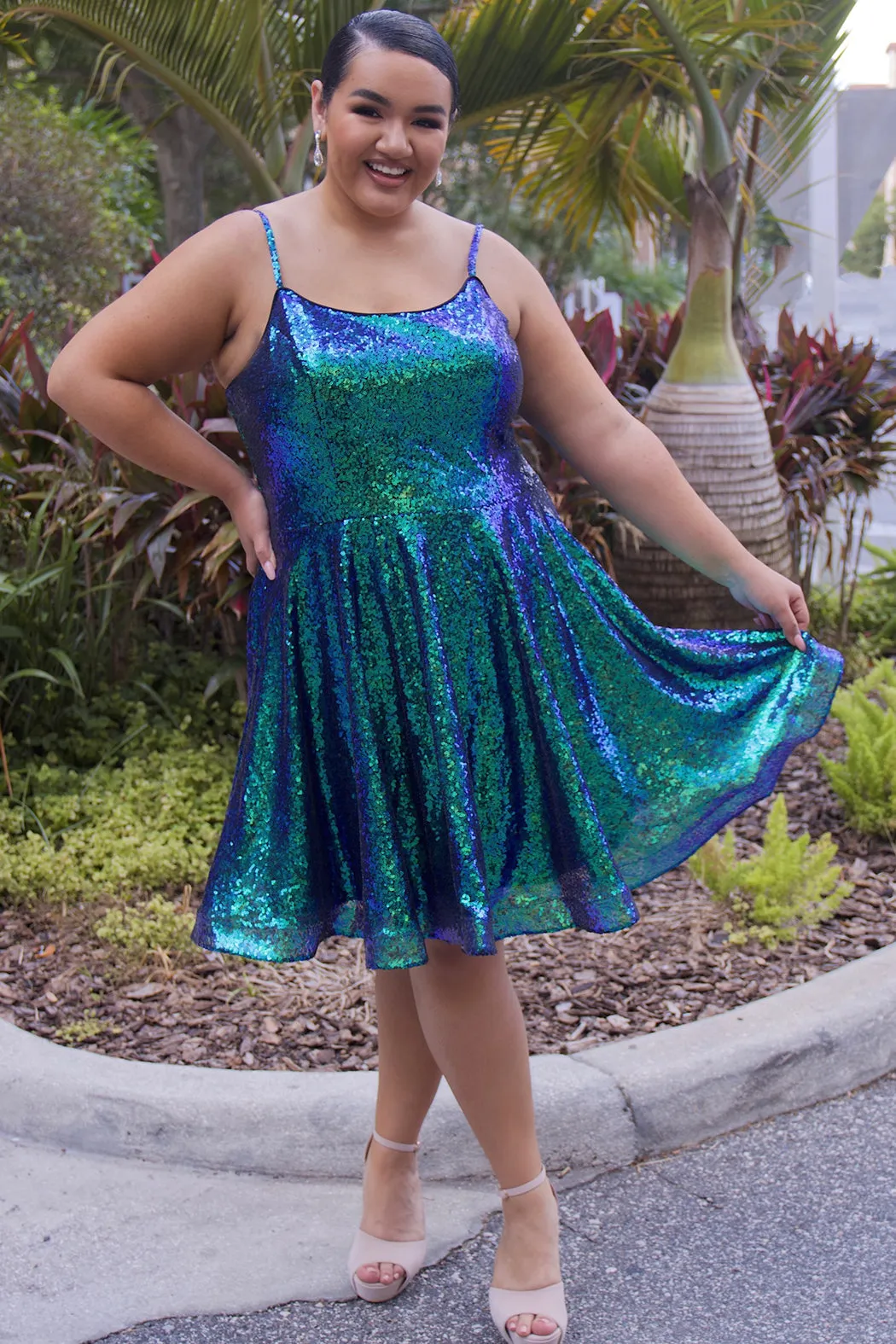 Shade Shifter Party Dress