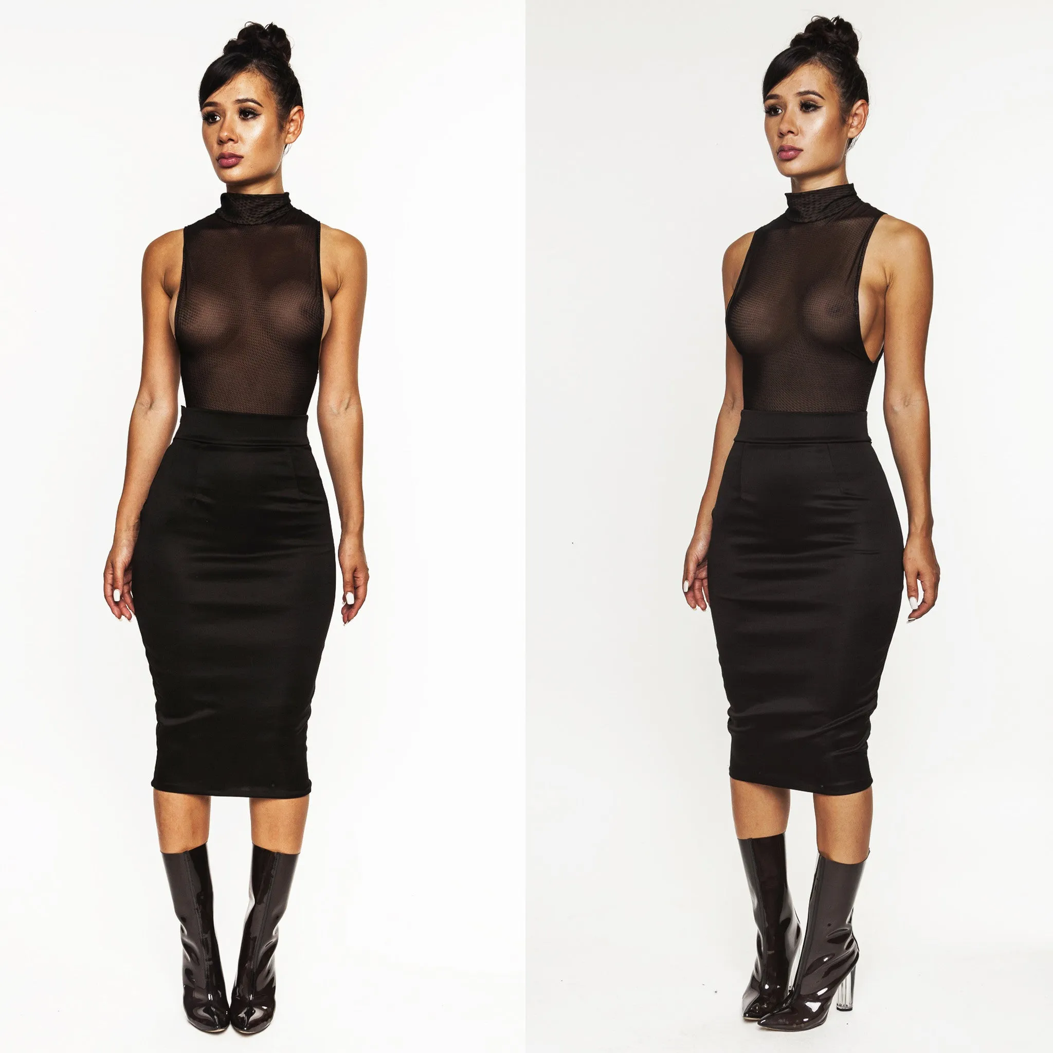 Sheer Skirt Set