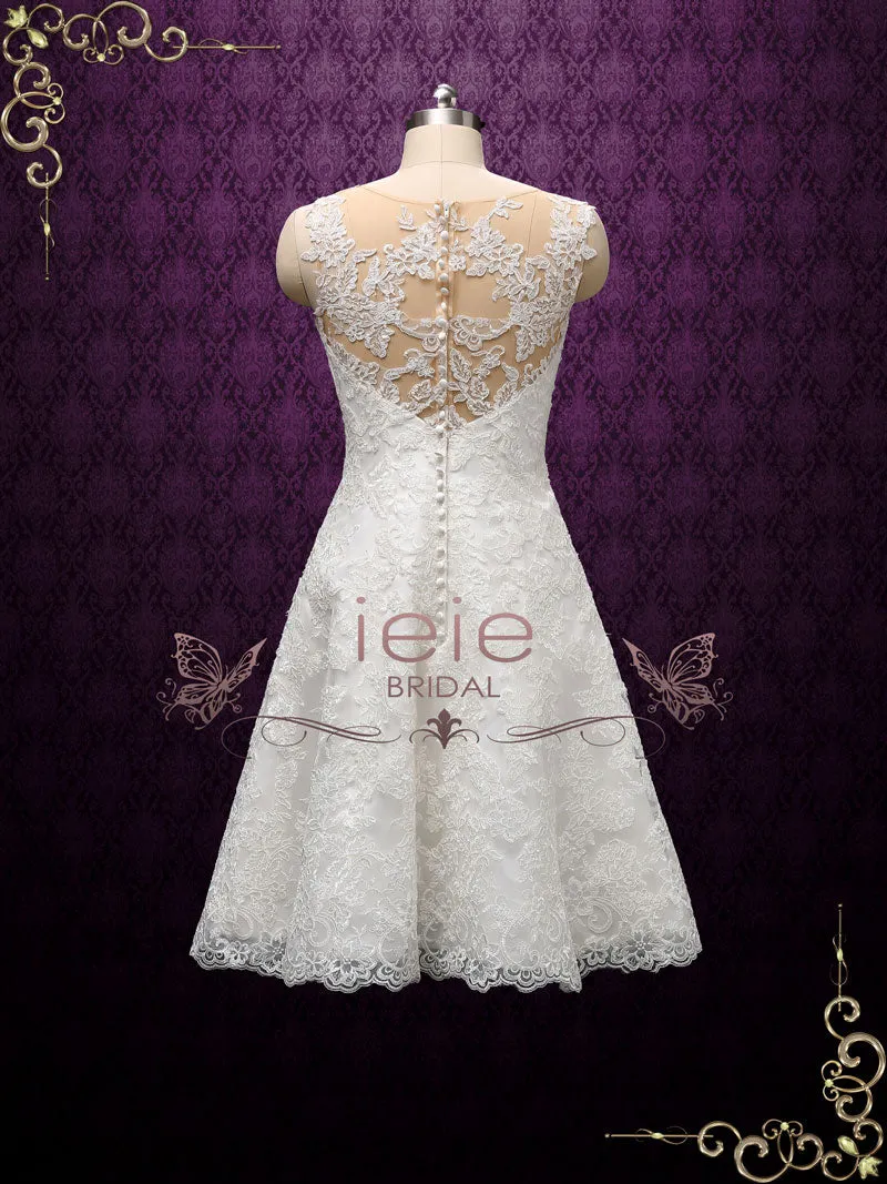 Short Lace Wedding Dress ANNISE