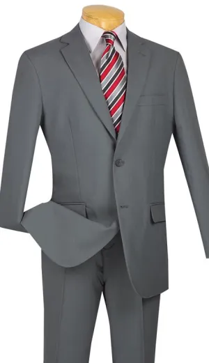 Single Breasted Poplin Dacron Suit (Gray) 2PP