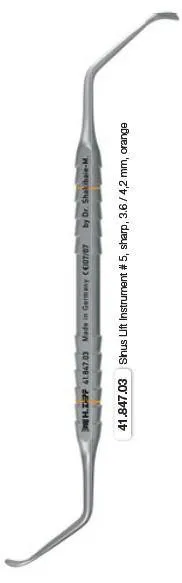 Sinus Lift Instrument, Double-Ended, Sharp 3.6/4.2 mm (41.847.03)