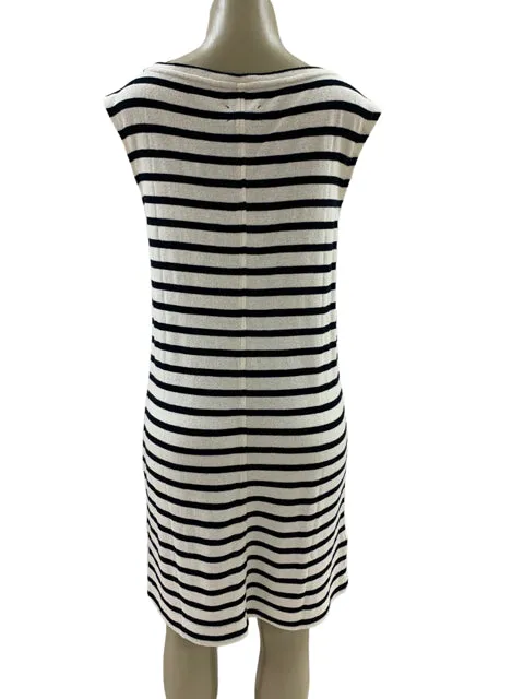 Size M Lou & Gray cream and blue Dress