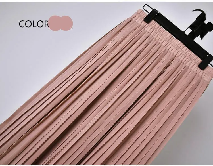 Skylar Pleated Chiffon Skirt