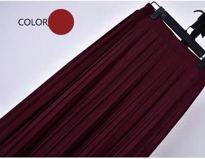 Skylar Pleated Chiffon Skirt
