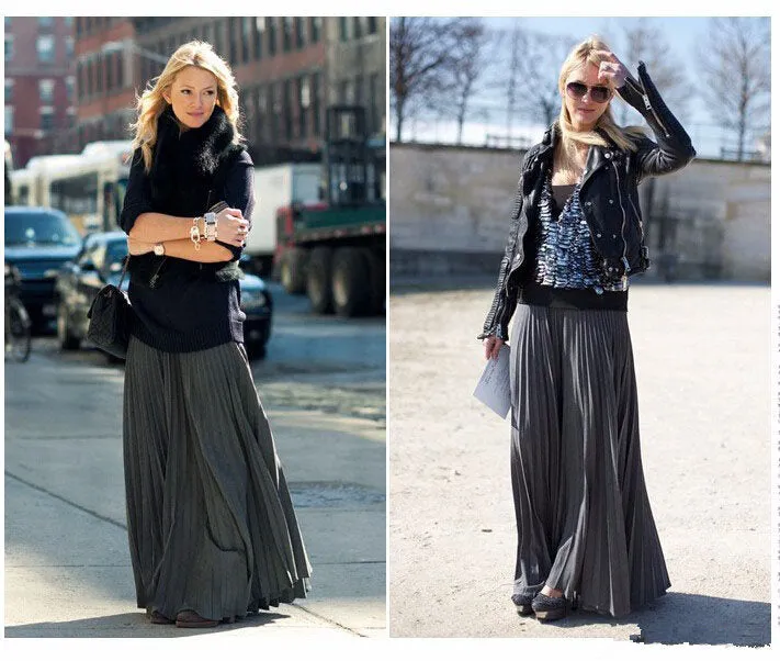 Skylar Pleated Chiffon Skirt
