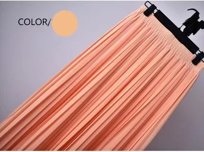 Skylar Pleated Chiffon Skirt