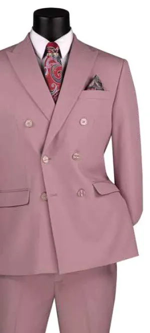 Slim Fit 2 Piece Stretch Fabric Suit Lilac SDB-1