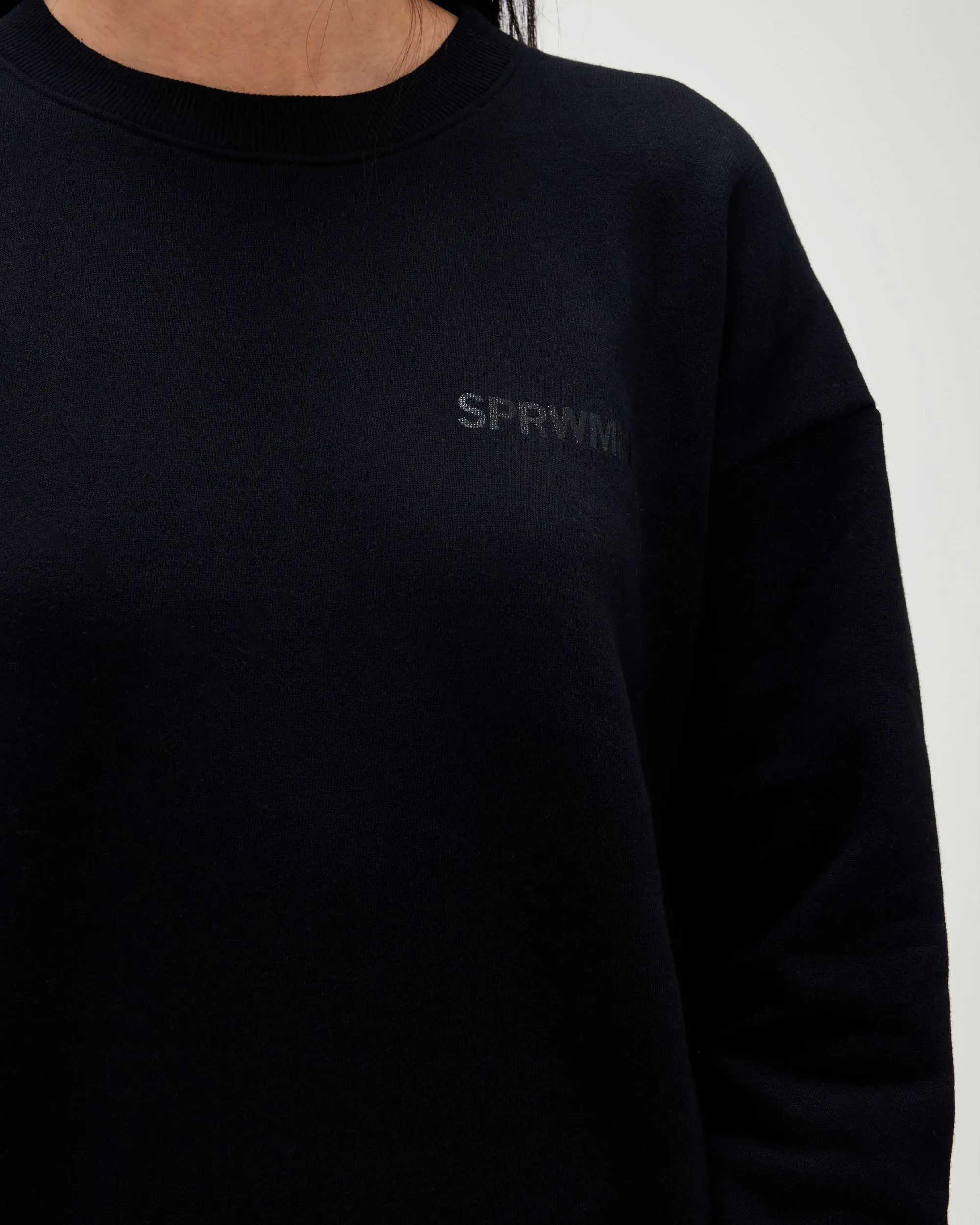 Small Logo Sweatshirt in Black/Black