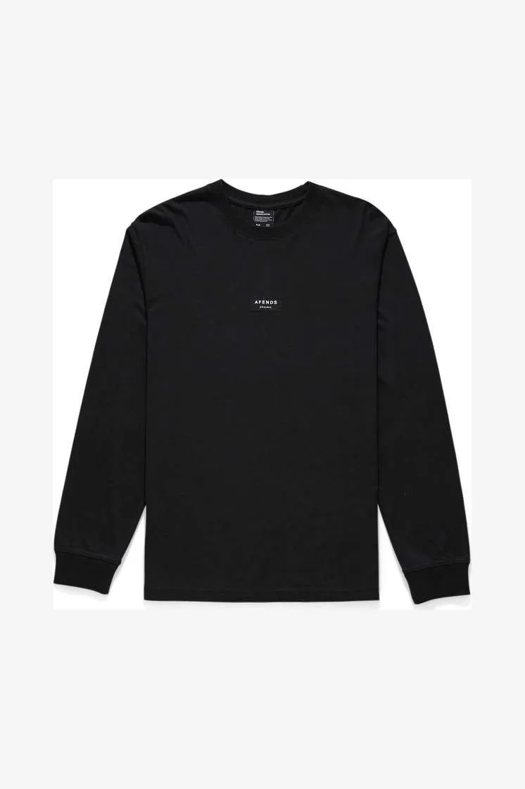SOCIETY - UNISEX RETRO FIT LONG SLEEVE TEE - BLACK