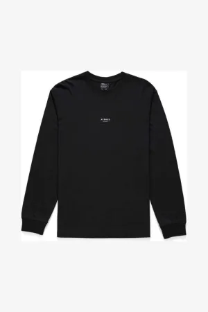 SOCIETY - UNISEX RETRO FIT LONG SLEEVE TEE - BLACK