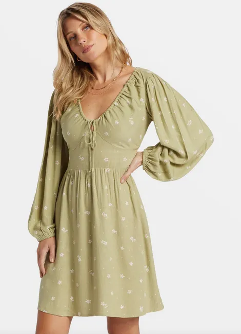 Sol Love Mini Dress - Avocado