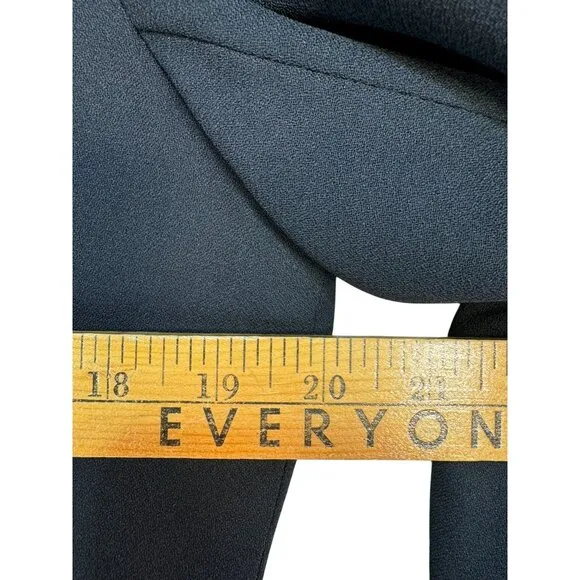 St. Anthony Evening  2-Piece Womens Suit Set Size 10 Black Embellished Collar Cu