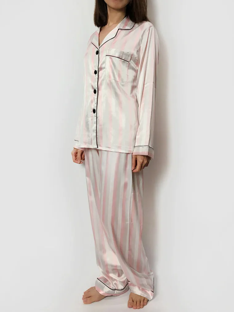 Striped Long Pajama Set