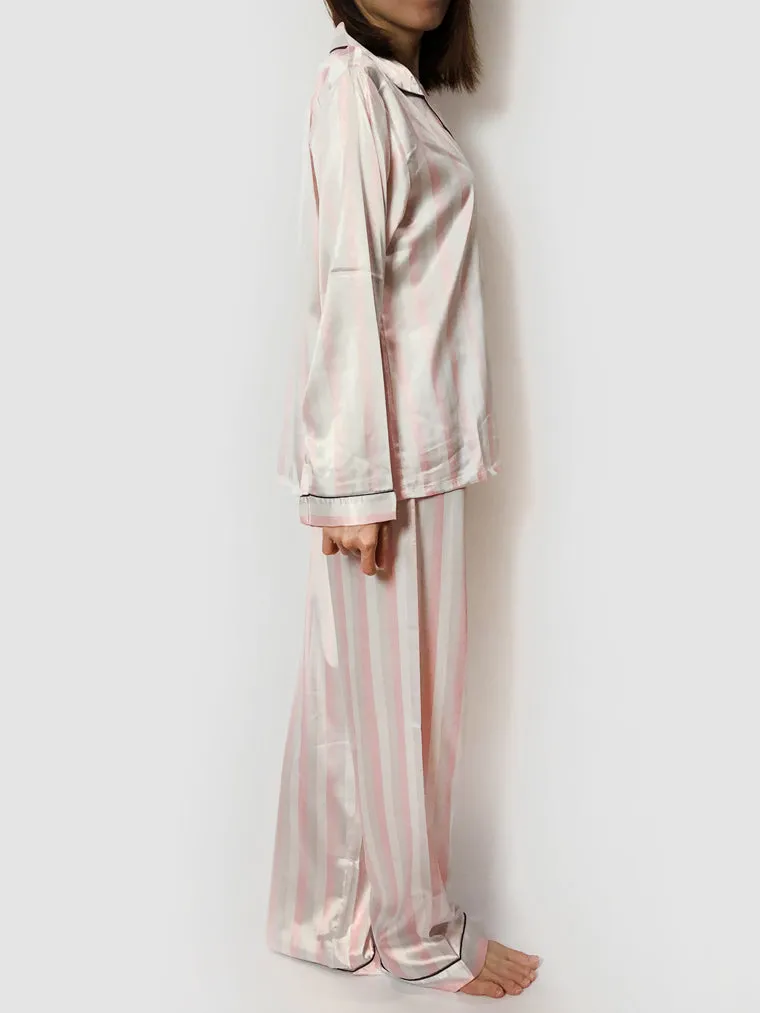 Striped Long Pajama Set