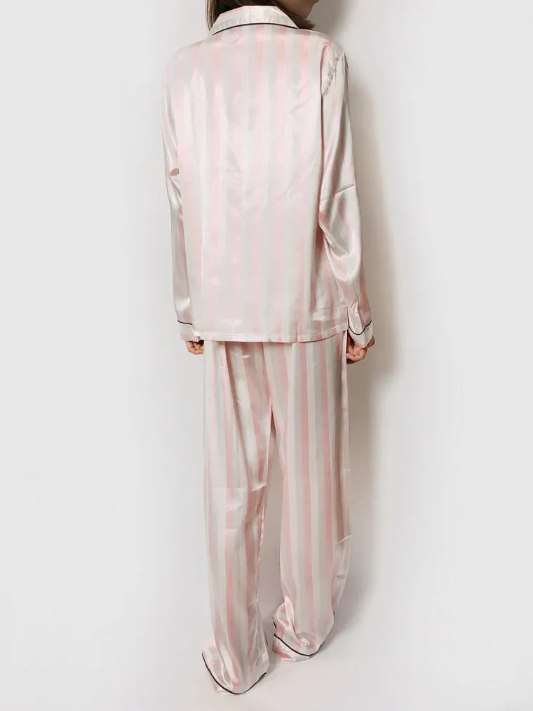 Striped Long Pajama Set