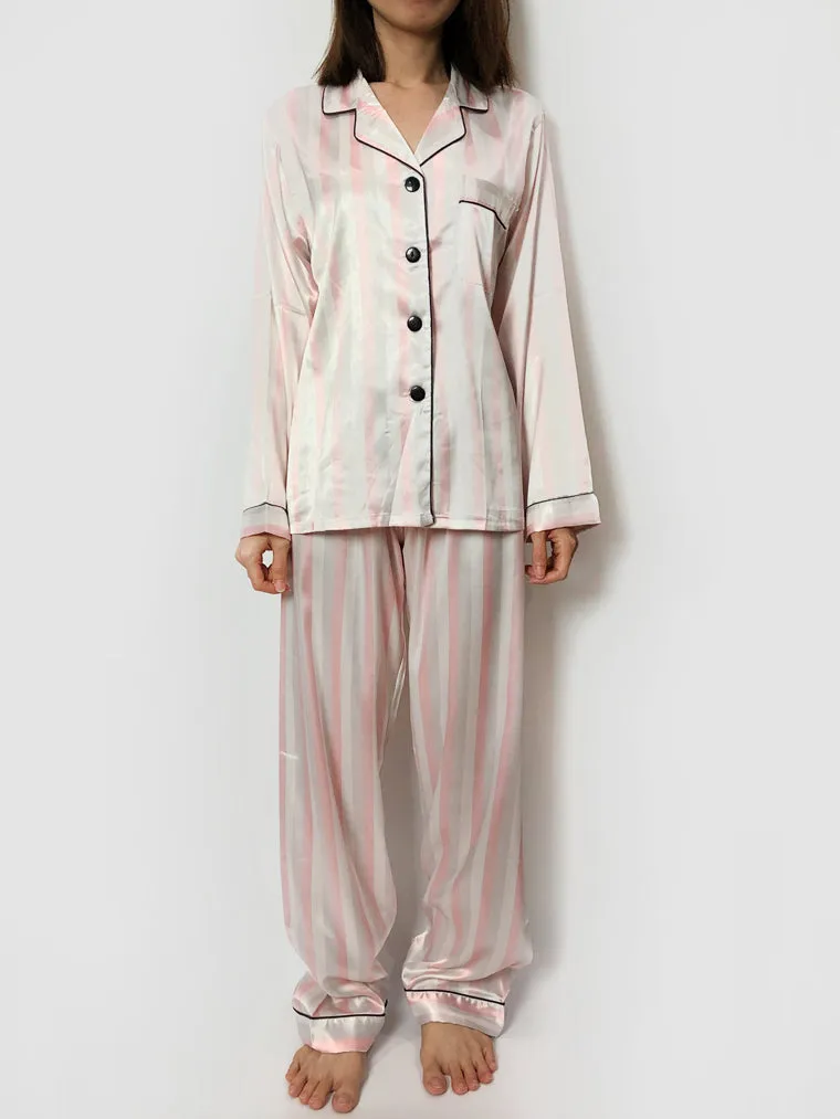 Striped Long Pajama Set