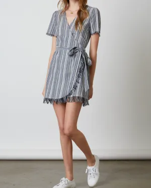 Striped Wrap Dress