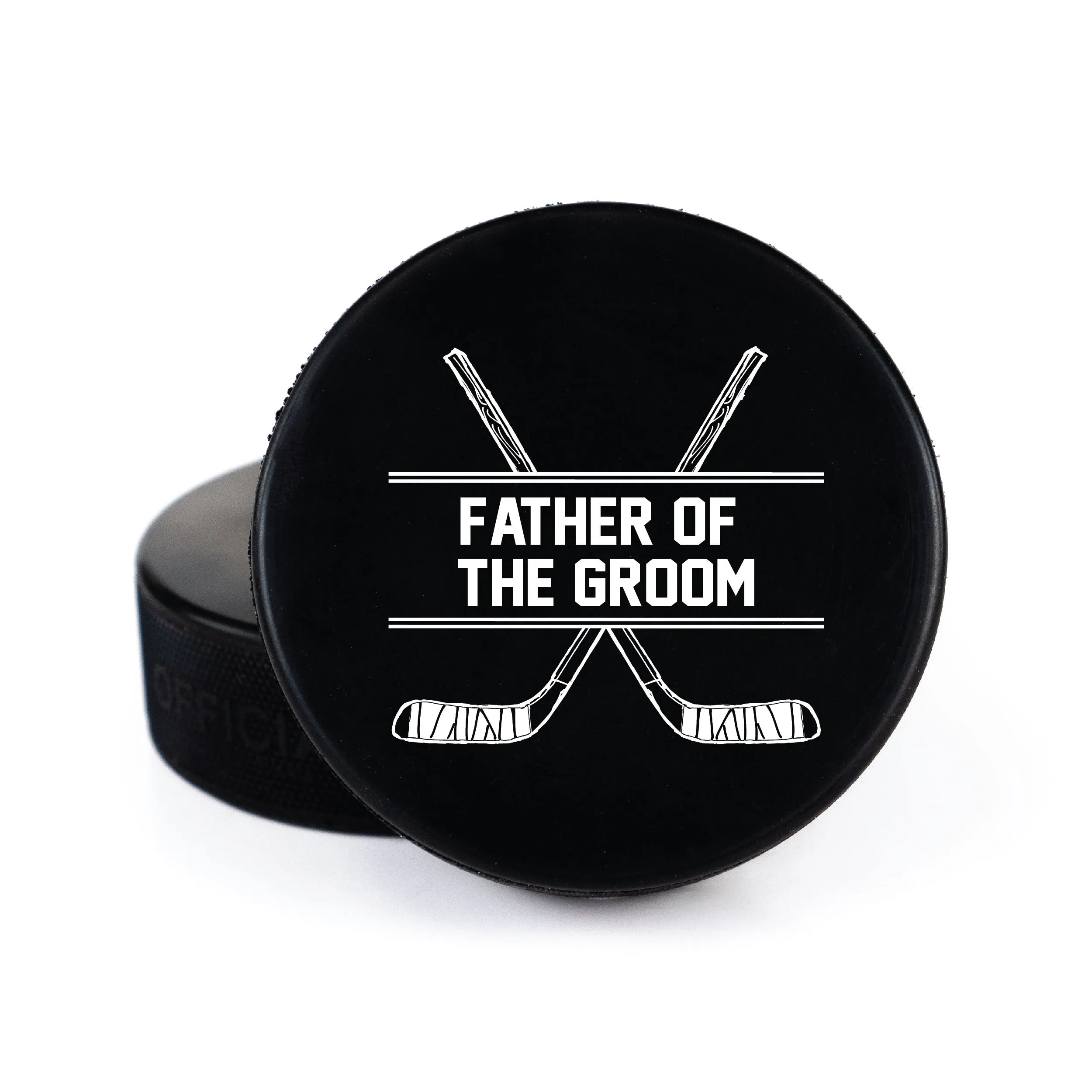 Suit Up Photo, Printed Hockey Puck