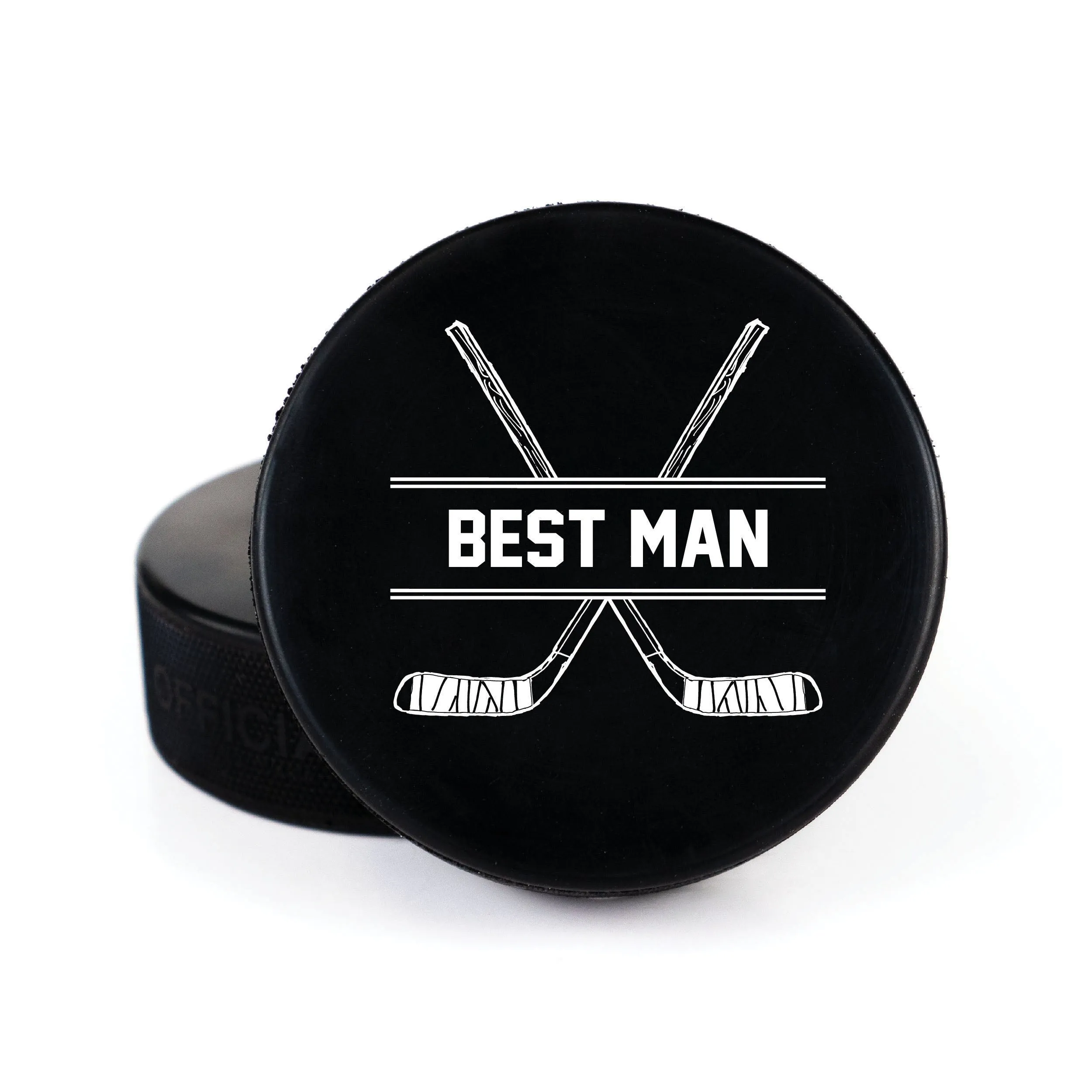 Suit Up Photo, Printed Hockey Puck