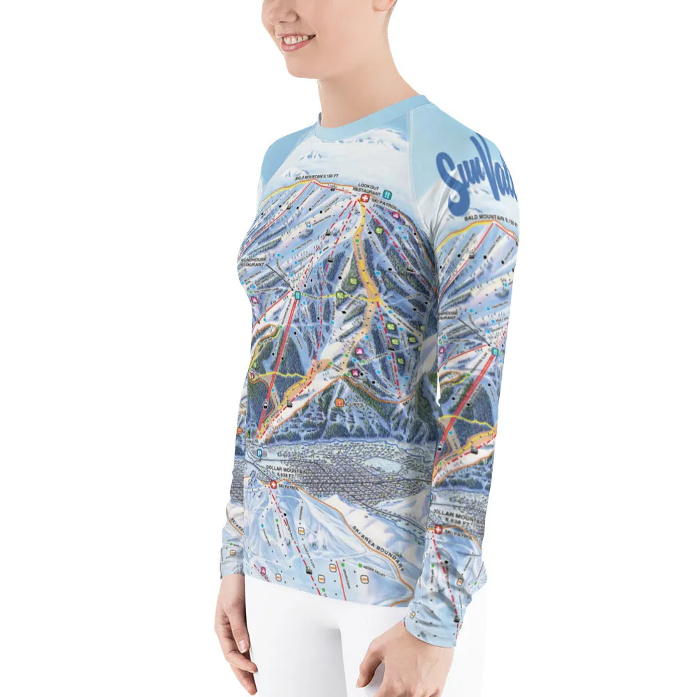 Sun Valley Winter Map Long Sleeve Top