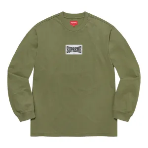 Supreme Woven Label L/S Top- Olive