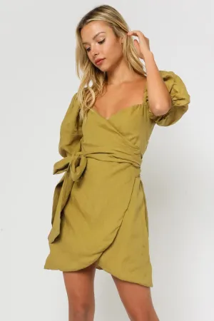 Sweetheart Wrap Dress