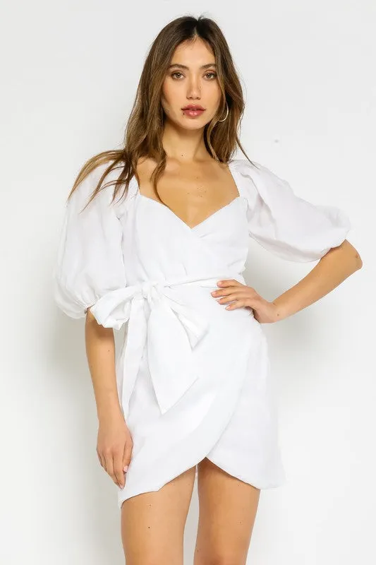 Sweetheart Wrap Dress