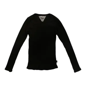 T2LOVE- L/S Crew Top W/ Thumbhole (black)