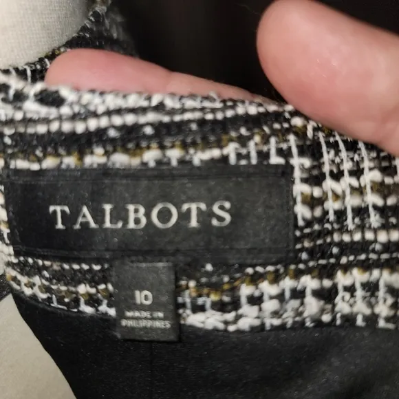 Talbots  A-Line Tweed Skirt NWT Size 10
