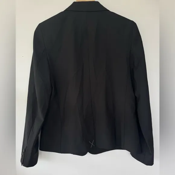 Talbots Black Blazer Classic Tailored Suit Jacketed Luxe Wool Blazer NWOT 10