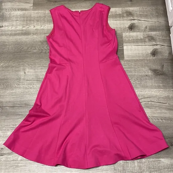 Talbots Pink Flare Midi Dress