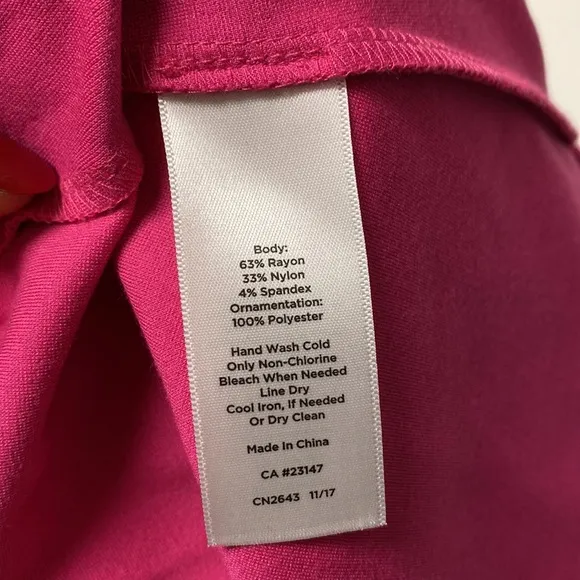 Talbots Pink Flare Midi Dress