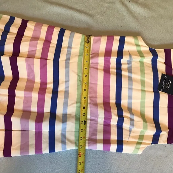 Talbots RSVP Sleeveless Striped Fit and Flare Dress New with Tags