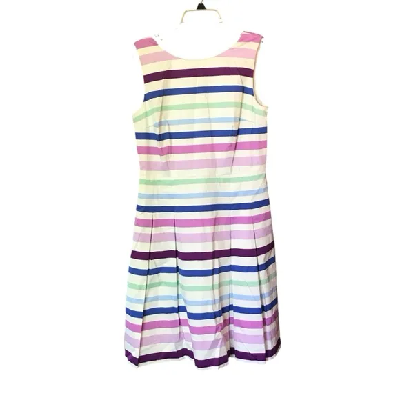 Talbots RSVP Sleeveless Striped Fit and Flare Dress New with Tags