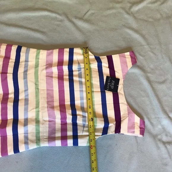 Talbots RSVP Sleeveless Striped Fit and Flare Dress New with Tags