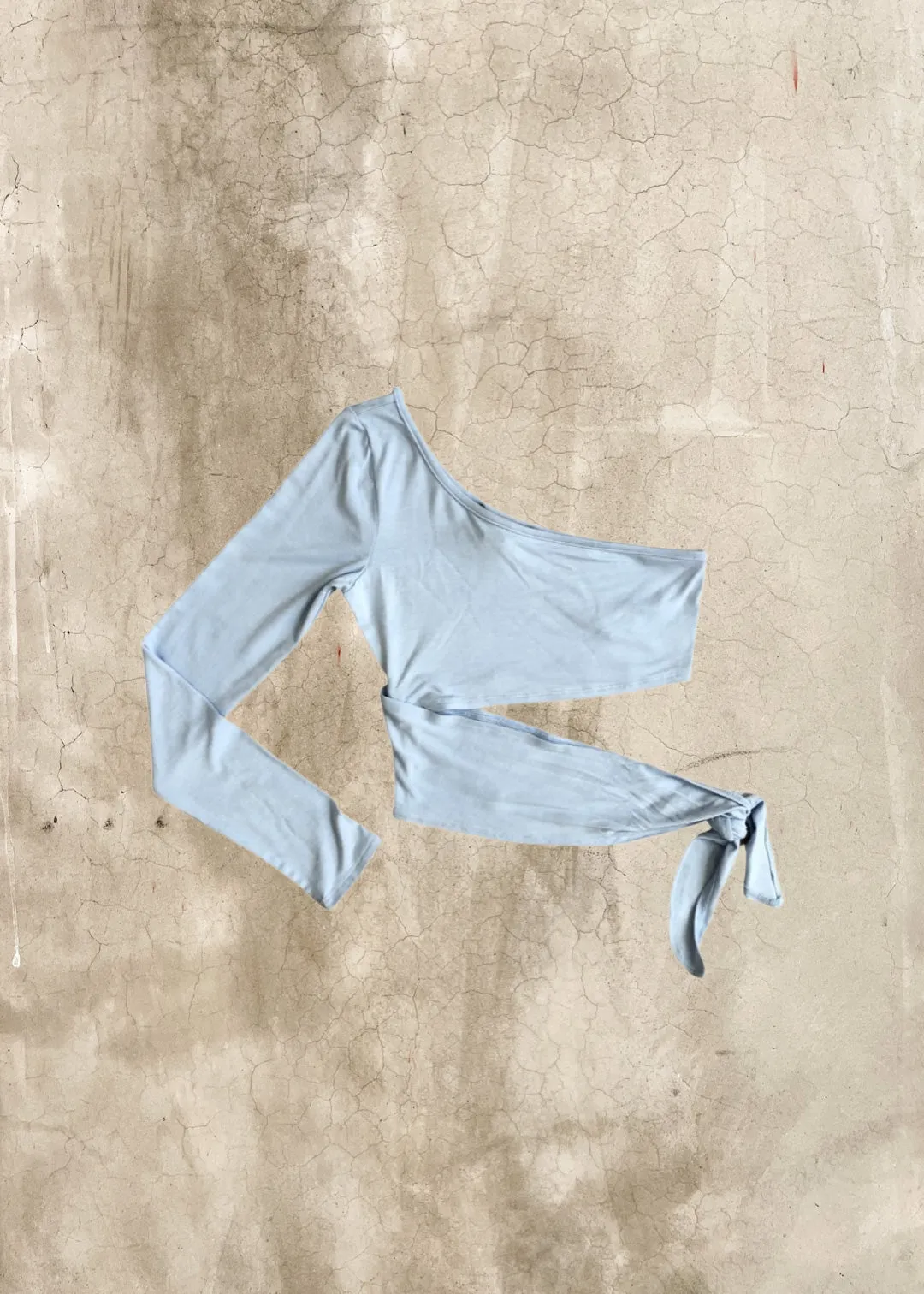 Tammy Asymmetrical Crop Top - Blue
