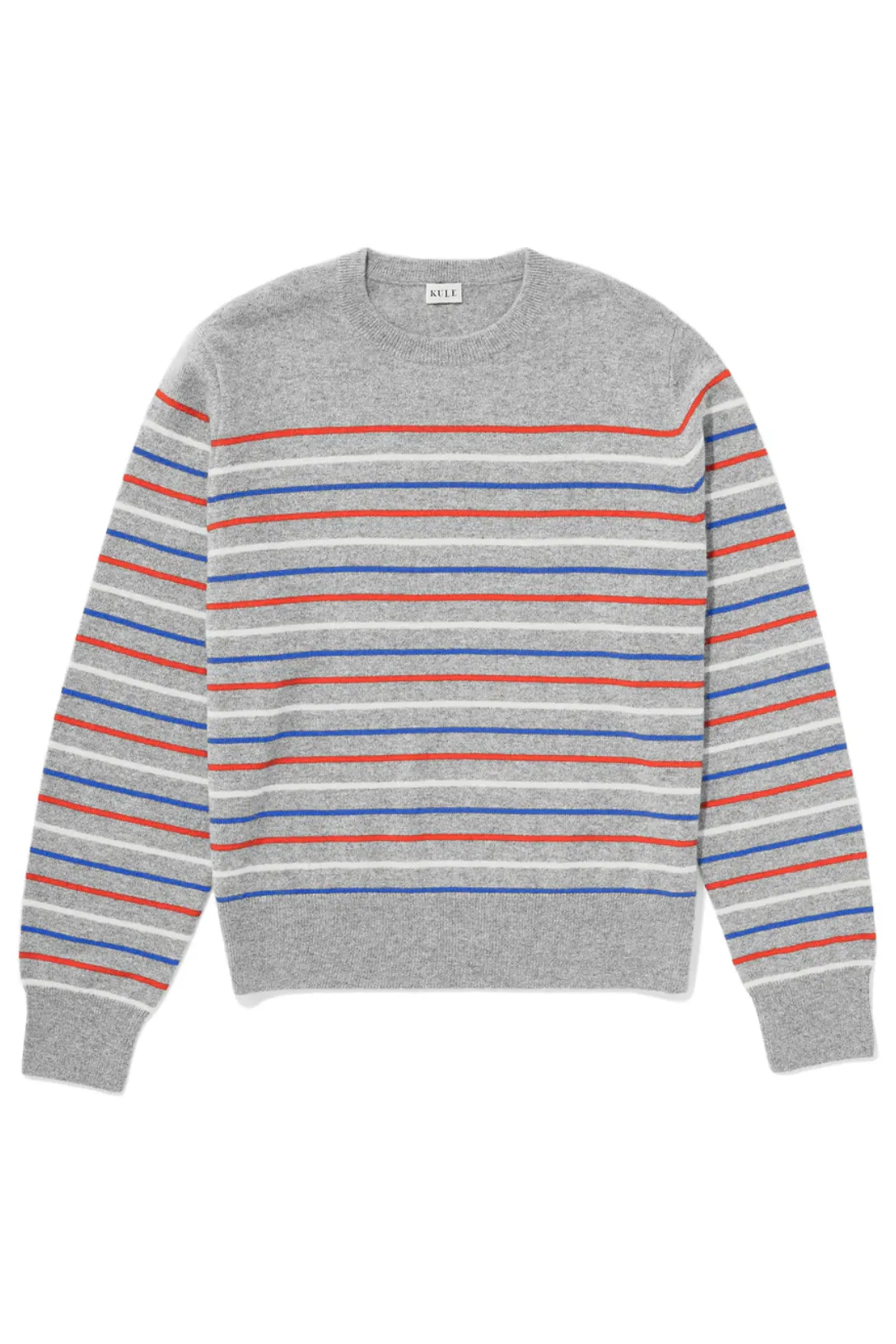 The Betty Sweater | Heather Grey/Poppy/Cream/Royal