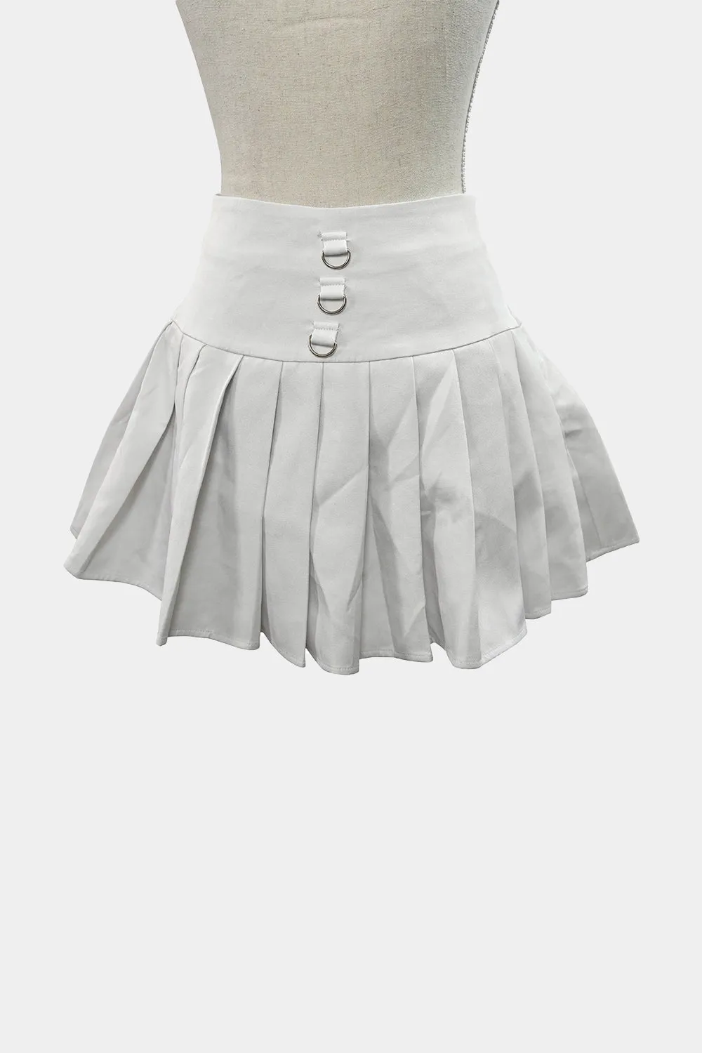 The Kript White Mini Skirt