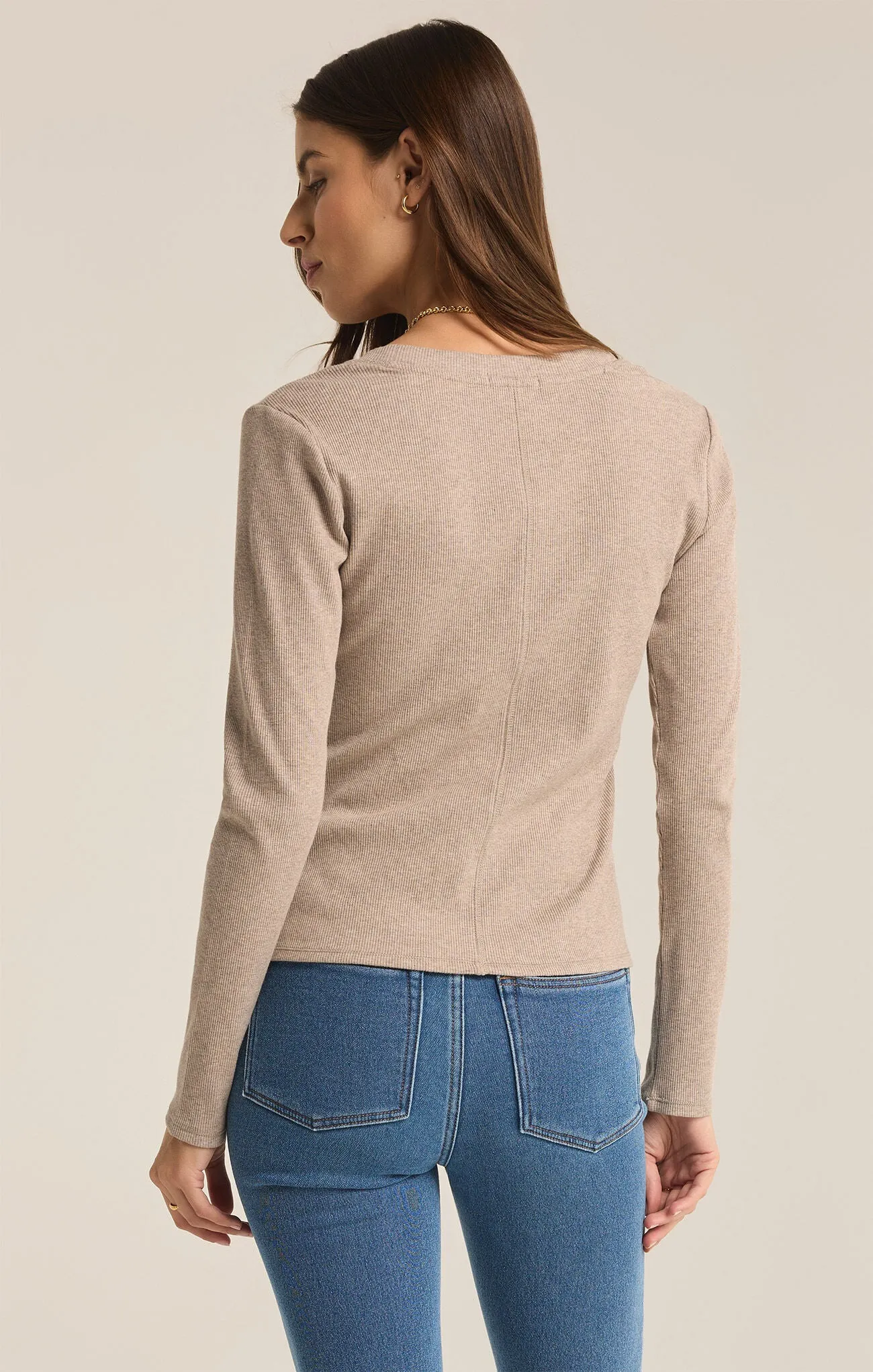 The Sirena Rib Long Sleeve Tee