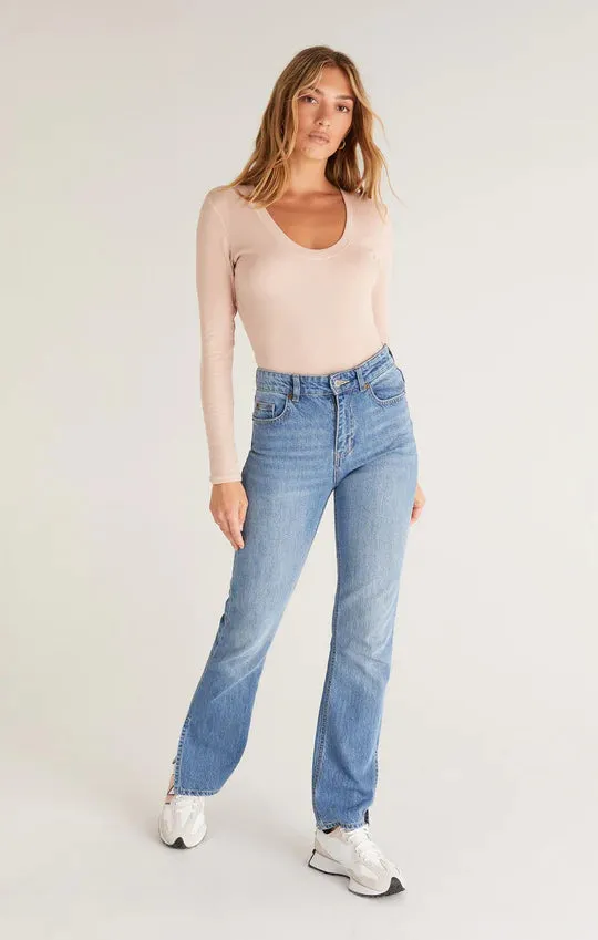 The Sirena Rib Long Sleeve Tee