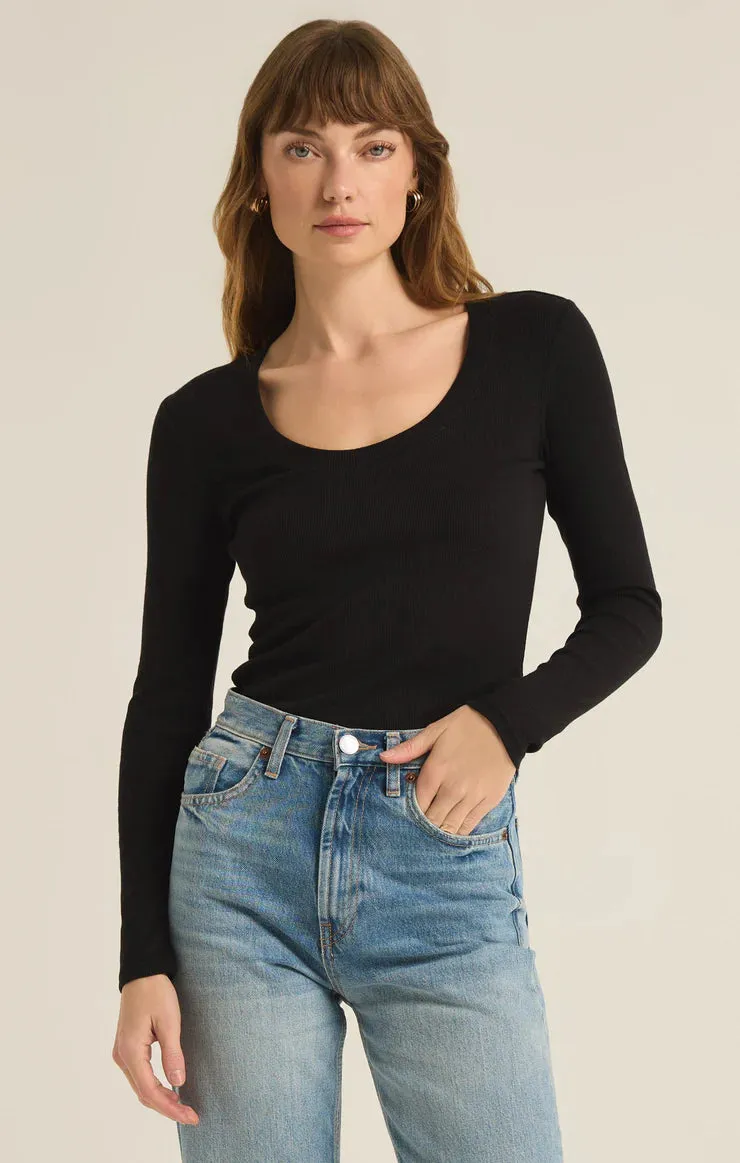 The Sirena Rib Long Sleeve Tee