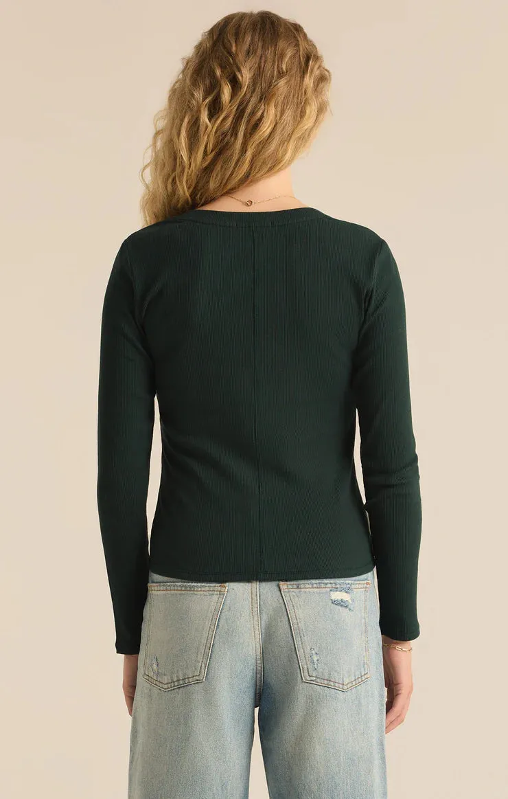The Sirena Rib Long Sleeve Tee