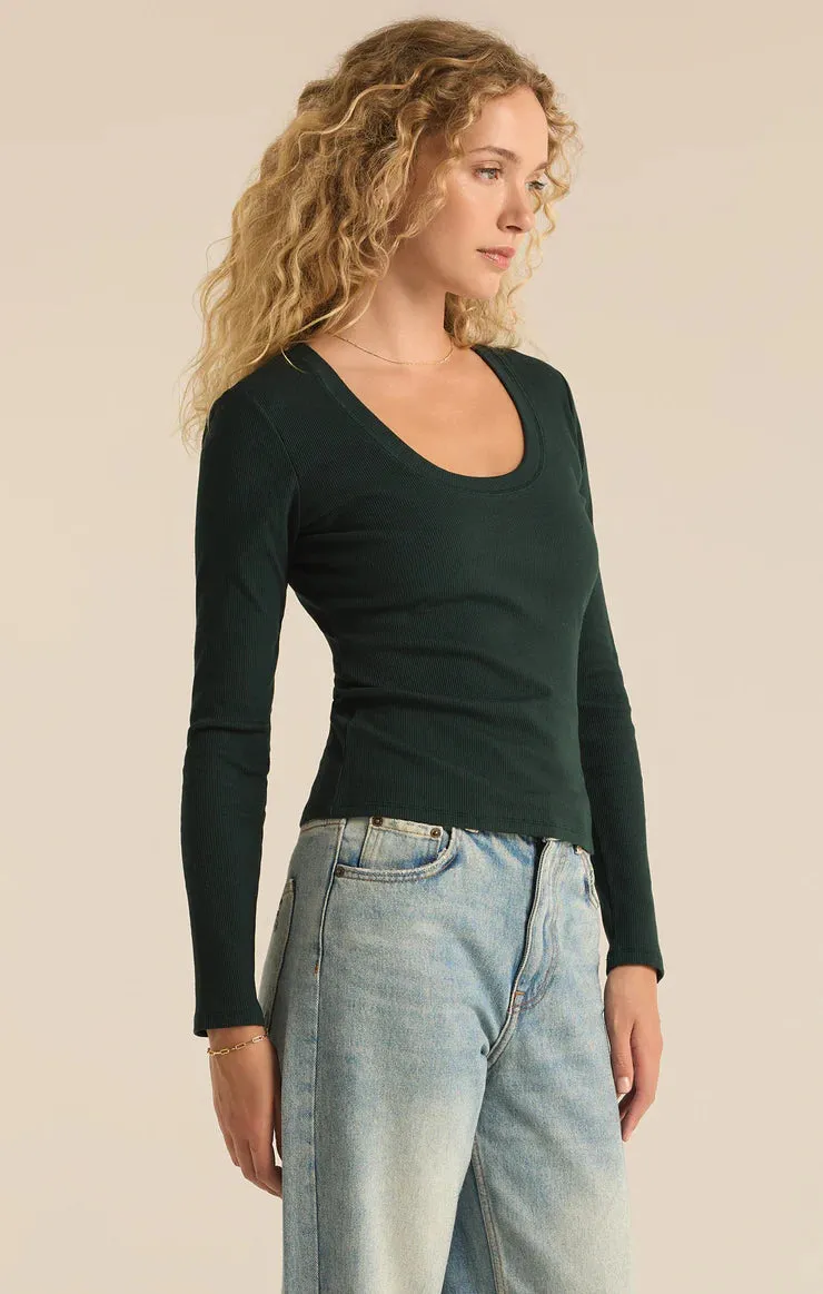 The Sirena Rib Long Sleeve Tee